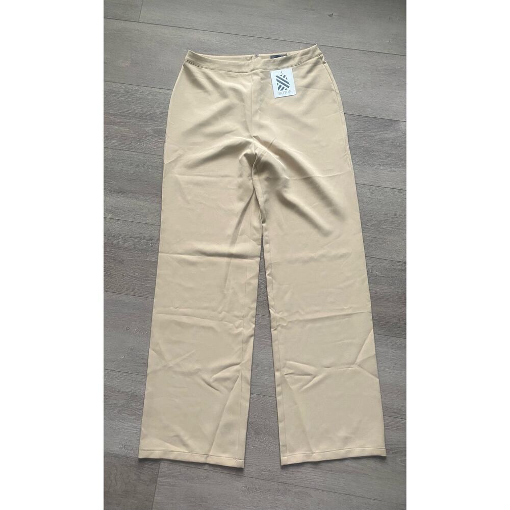 NWT Blithe Los Angeles Tan Wide Leg Trouser Size Large
